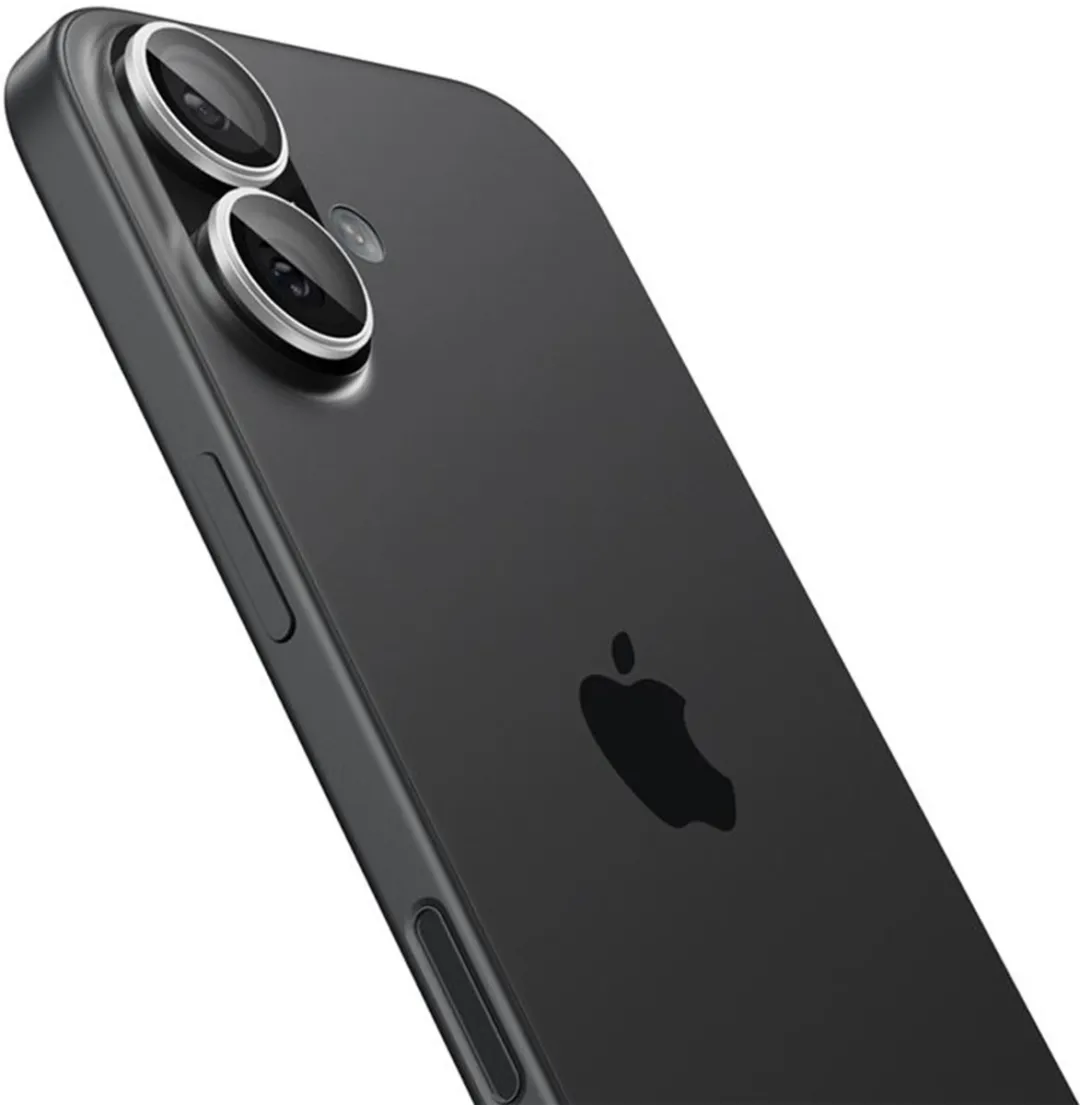 Spigen Optik Pro EZ Fit Lens Protector - Cameralens bescherming (2-pack) geschikt voor Apple iPhone 17 / 16 Plus - Zilver