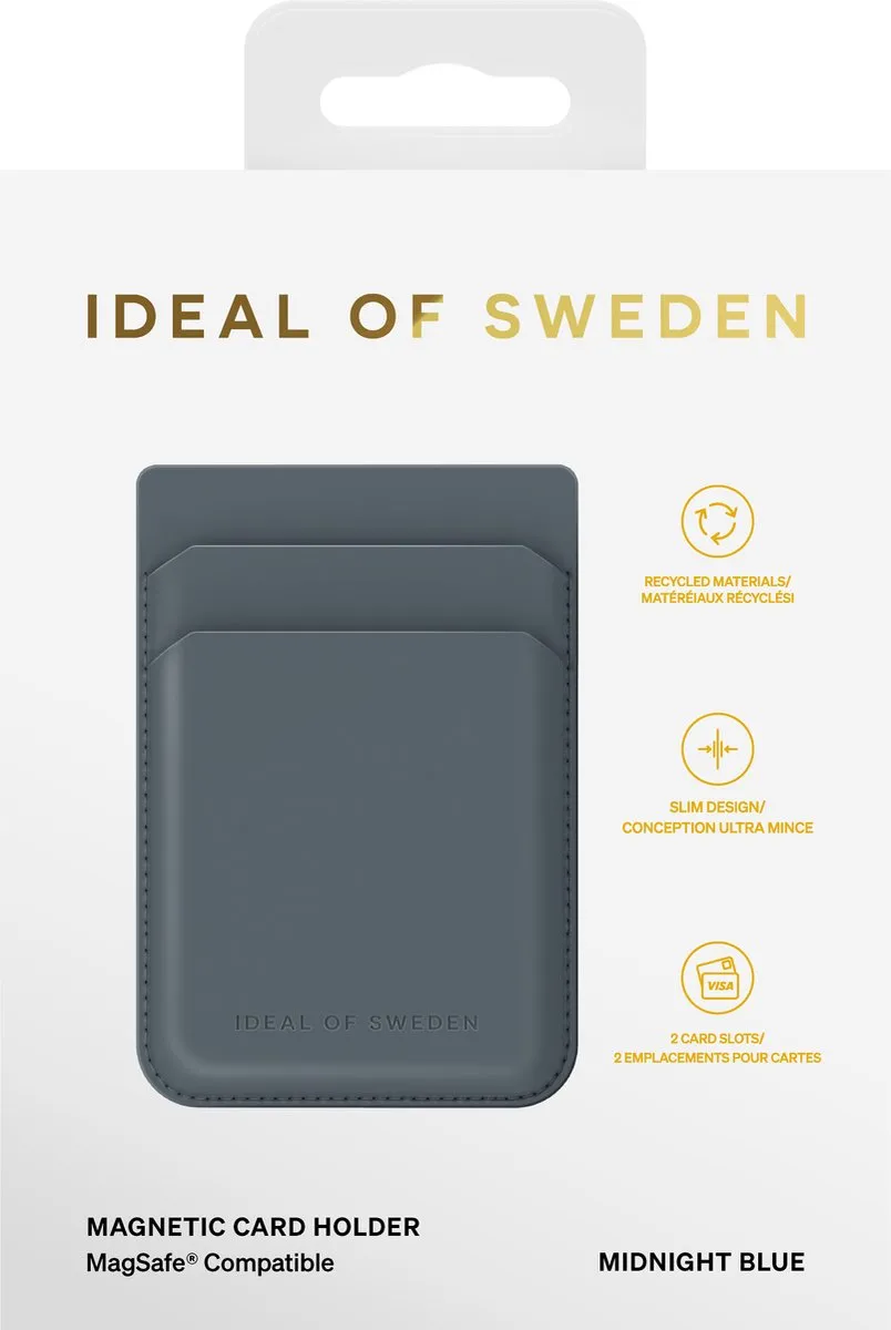 iDeal of Sweden Stick-on Kaarthouder iPhone 13/14 - 2 Pasjes - Blauw