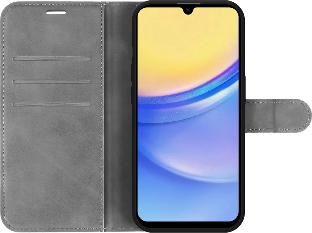 Just in Case Cazy Hoesje Samsung Galaxy A15 - 4 Pasjes Grijs