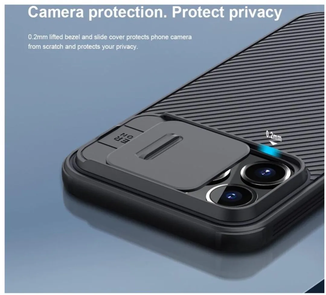Nillkin CamShield Pro Armor Case iPhone 13 Pro IP13P-29 - Zwart