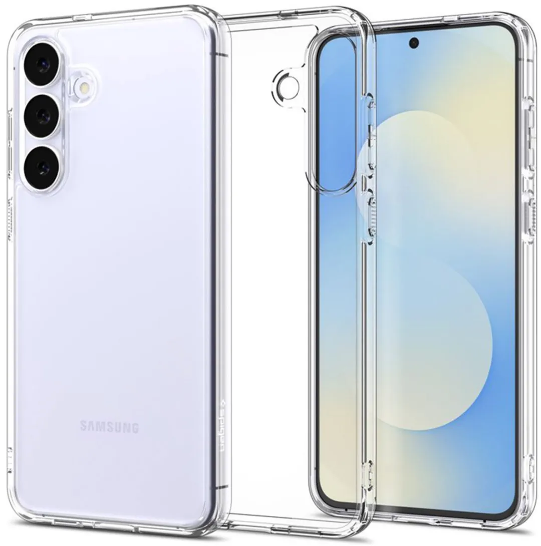 Spigen Ultra Hybrid Hoesje Samsung Galaxy S25 FE - Achterkantbescherming - Zwart