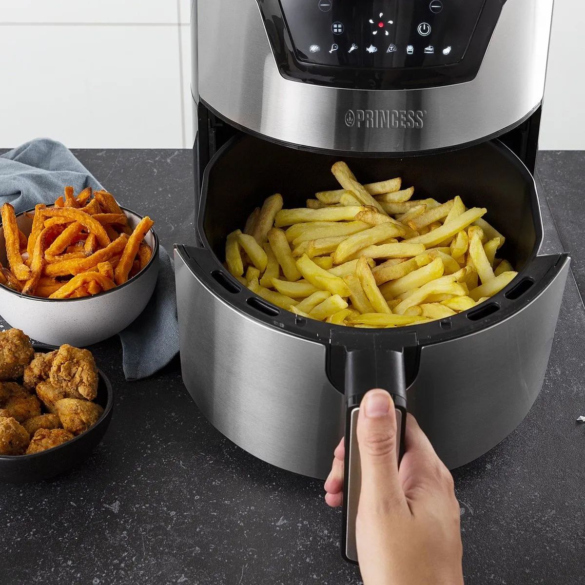 Princess Digitale Airfryer XXL 182026 - 1500W - 4.5L - 8 Programma's - Kleurenmix - afbeelding 6 van 6