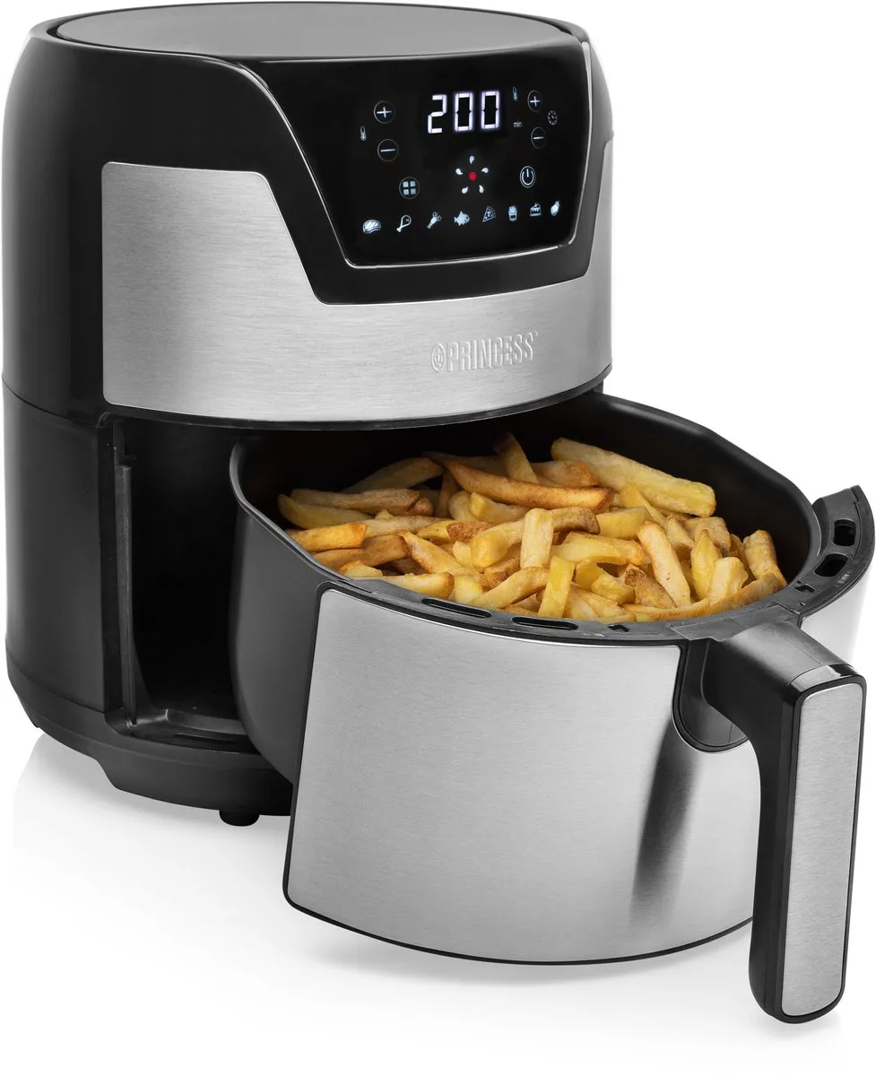 Princess Digitale Airfryer XXL 182026 - 1500W - 4.5L - 8 Programma's - Kleurenmix