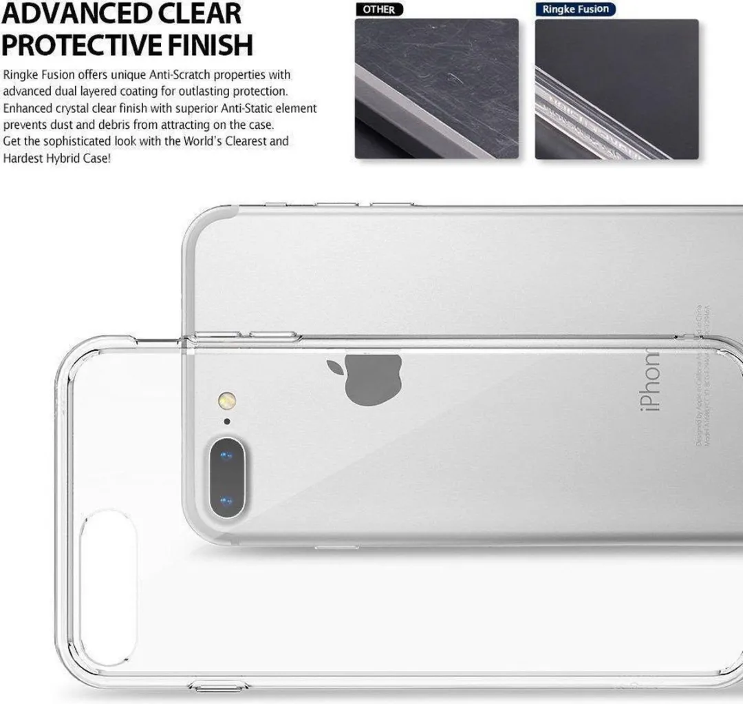 Ringke Fusion Case iPhone 7 Plus/8 Plus - Transparant