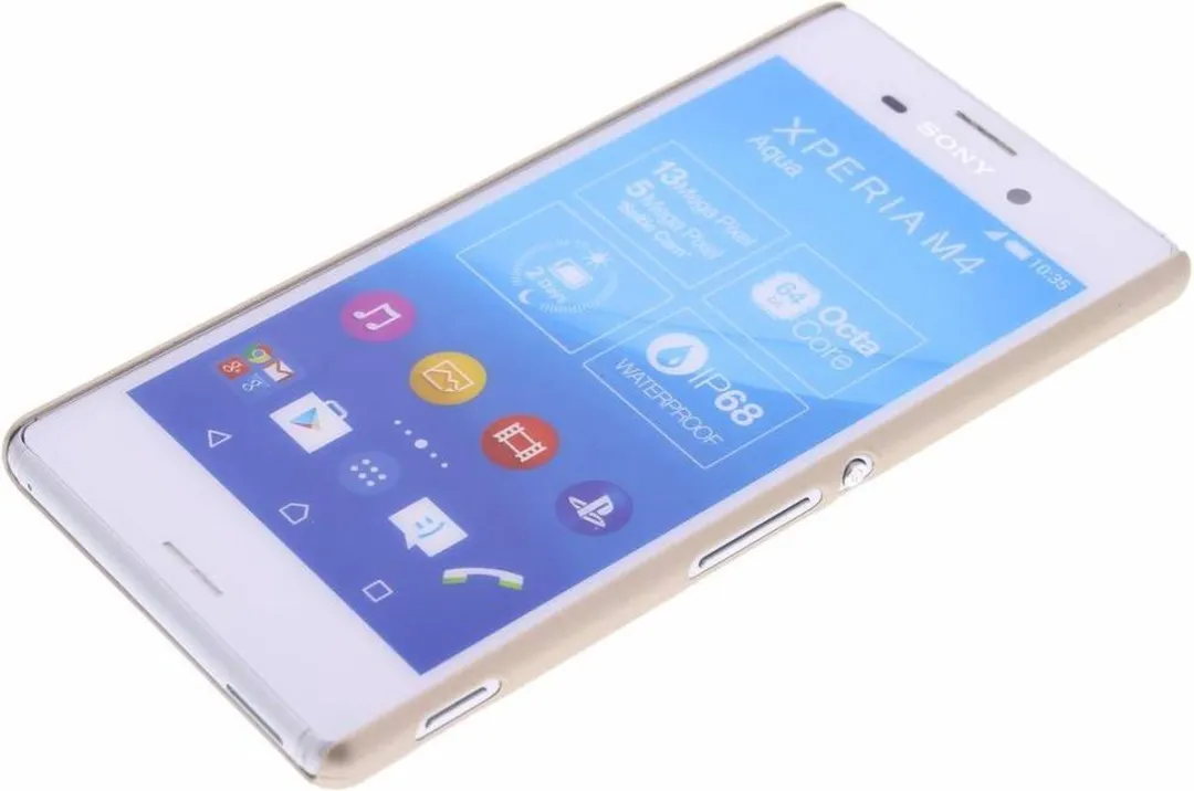 Nillkin Frosted Shield Hoesje Sony Xperia M4 Aqua - Goud - afbeelding 5 van 6