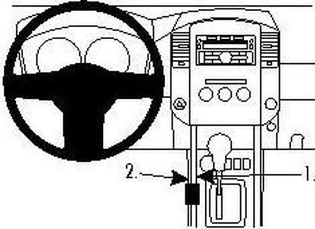 Brodit ProClip 834522 Houder - Nissan King Cab/Navara 2011-2015 - Links - Zwart