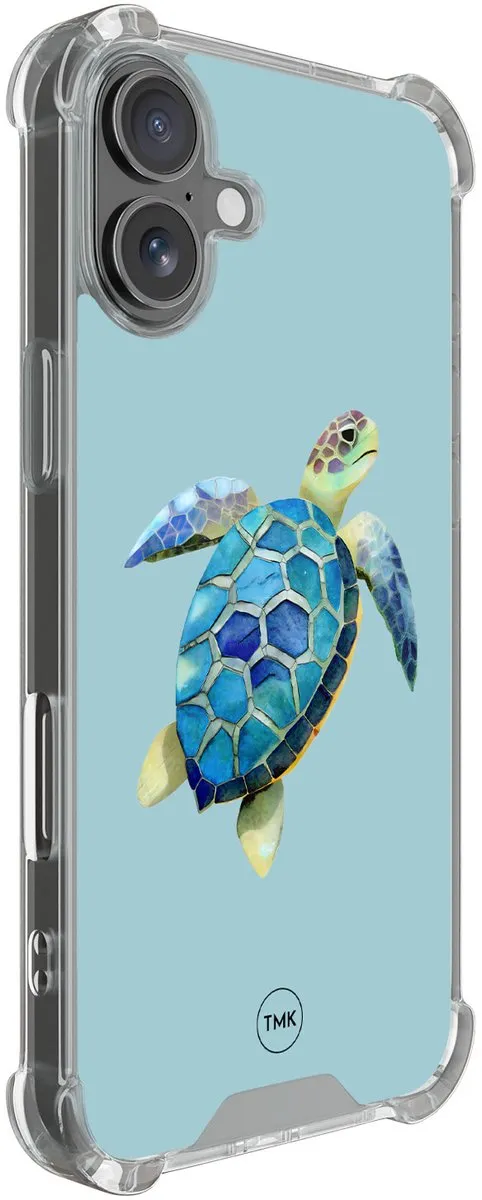 Casevibes iPhone 17 Shockproof Hoesje - Schildpad - Blauw - A/i17/S/013