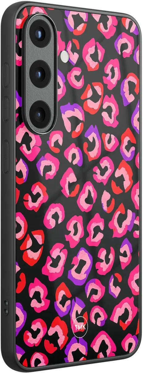 Casevibes Samsung Galaxy S25 Hoesje - Luipaard Neon Multi