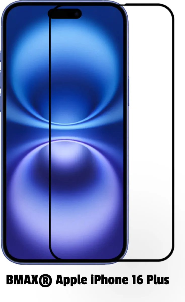 BMAX iPhone 16 Plus Screenprotector 2 Stuks - Zwart