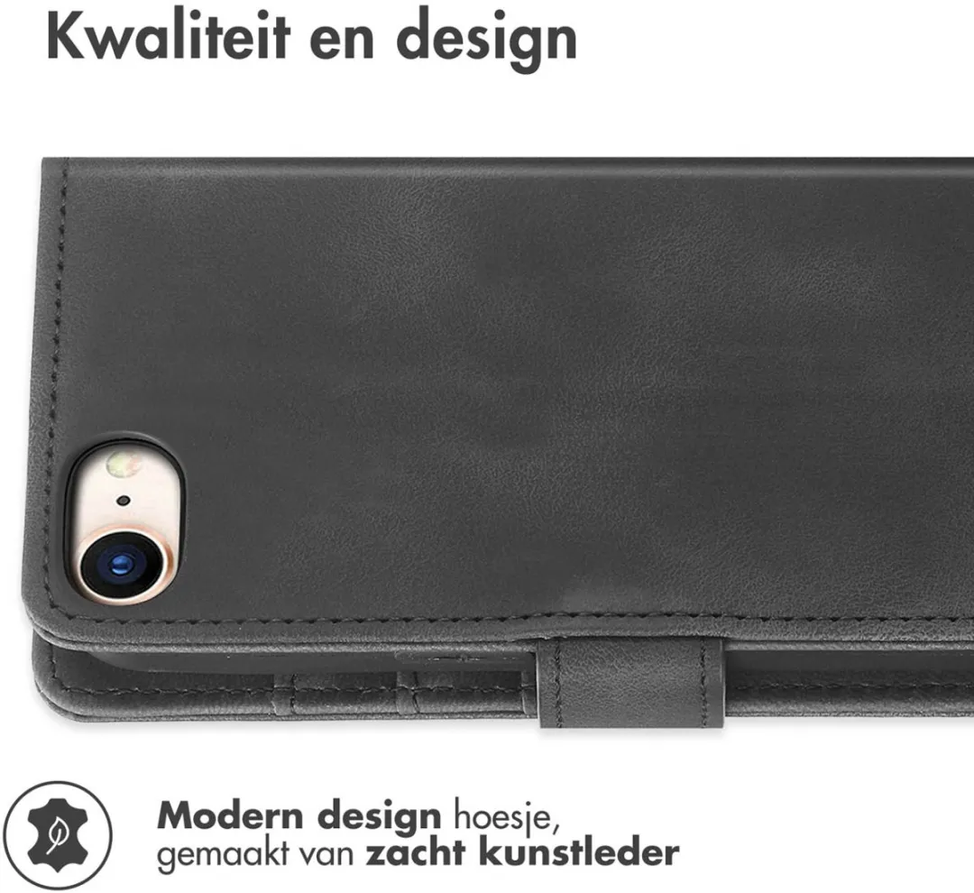 Imoshion Hoesje iPhone SE/8/7 - Bookcase 3 Pasjes - Zwart - afbeelding 5 van 6