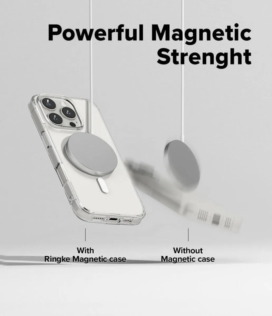 Ringke Fusion Magnetic Hoesje iPhone 16 Pro Max - Transparant
