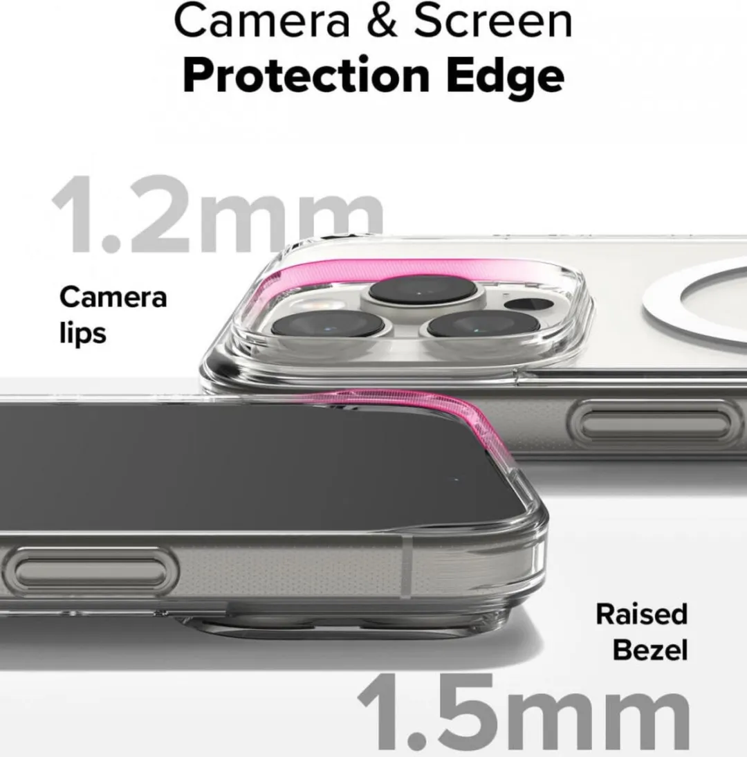 Ringke Fusion Magnetic Hoesje iPhone 16 Pro Max - Transparant