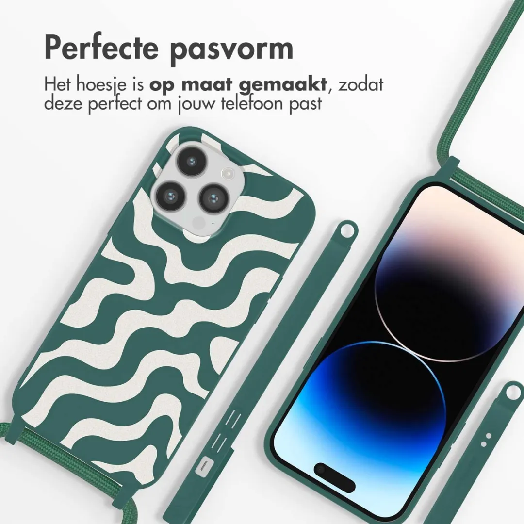 Imoshion Hoesje iPhone 14 Pro Max - Petrol Green Groovy