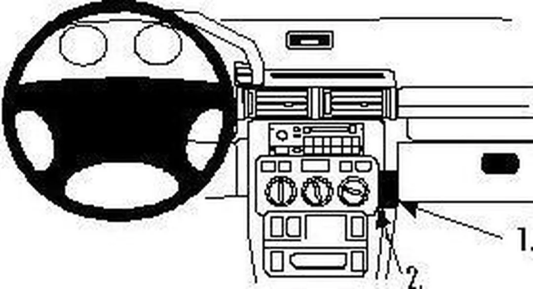 Brodit ProClip Land Rover Freelander 1998-2003 Houder - 852628 - afbeelding 2 van 2