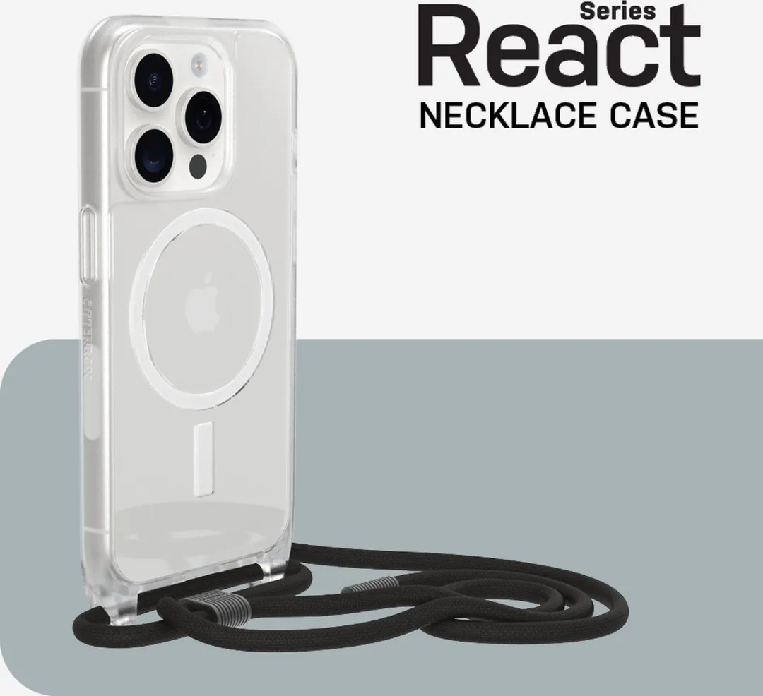 OtterBox React Necklace MagSafe iPhone 15 Pro - Transparant 77-93573