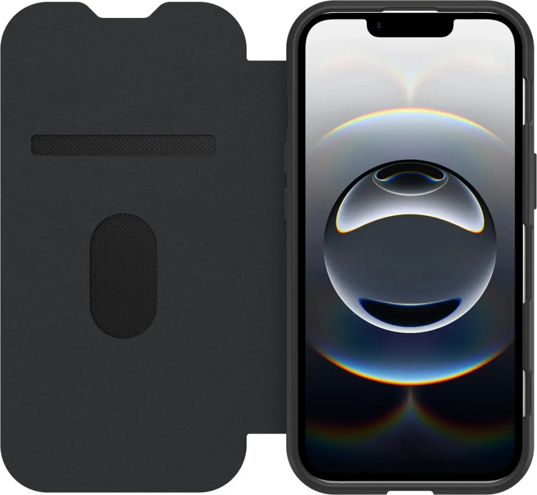 OtterBox React Folio 77-97828 iPhone 16 - MagSafe - 1 Pasje - Zwart/Transparant