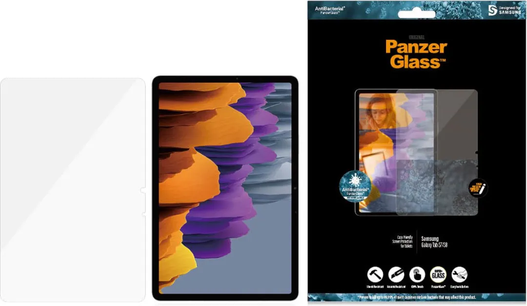 PanzerGlass PZ-7241 Screenprotector Samsung Galaxy Tab S7 - Transparant