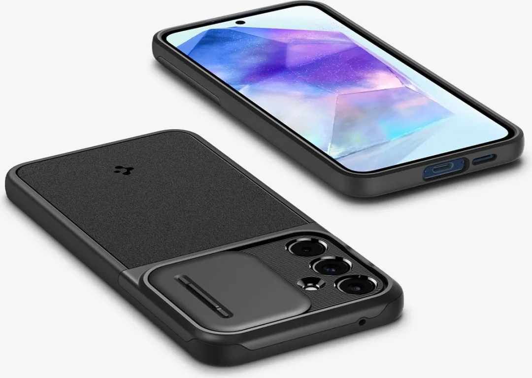 Spigen Optik Armor Samsung Galaxy A55 Hoesje - Zwart