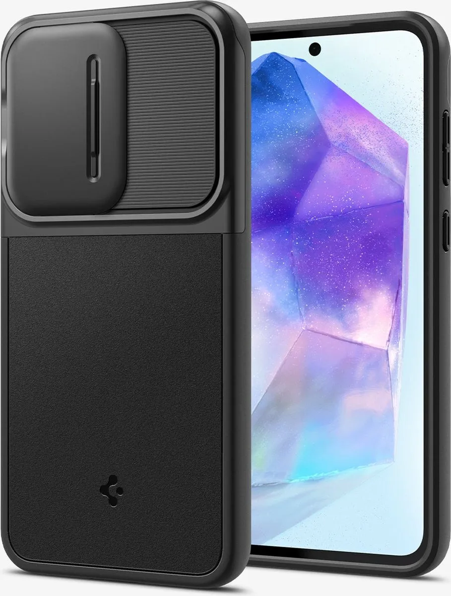 Spigen Optik Armor Samsung Galaxy A55 Hoesje - Zwart