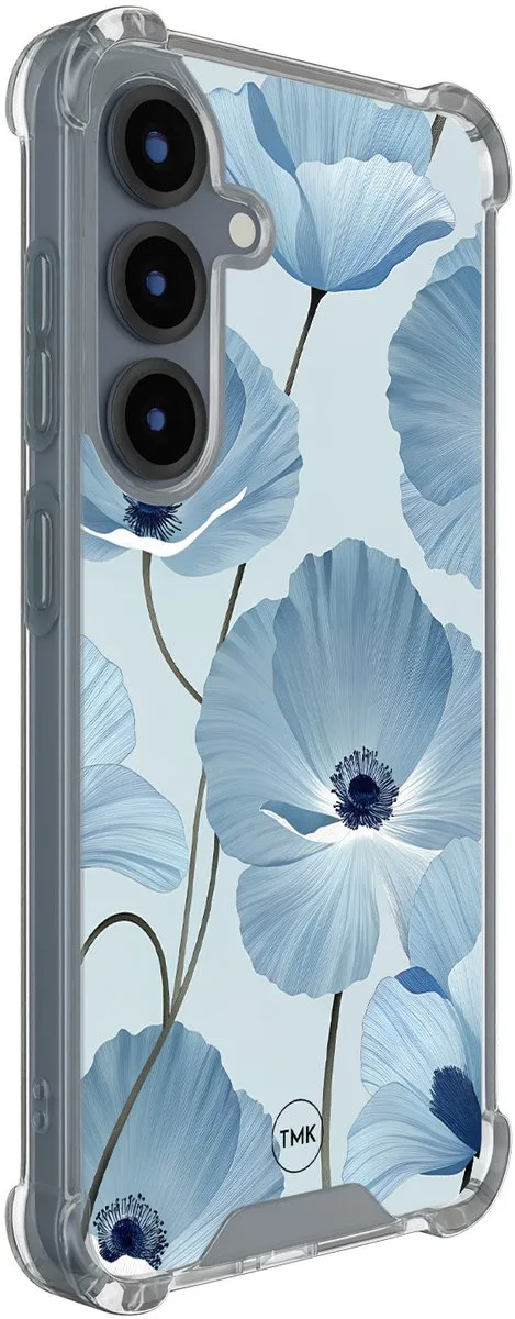 Casevibes Shockproof Hoesje S25 - Blauw Bloemenveld