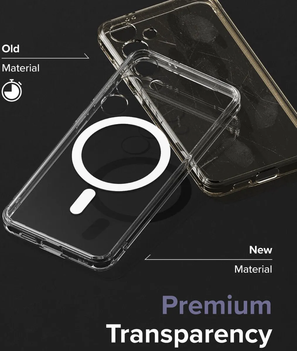 Ringke Fusion Magnetic Hoesje Samsung Galaxy S24 - Transparant