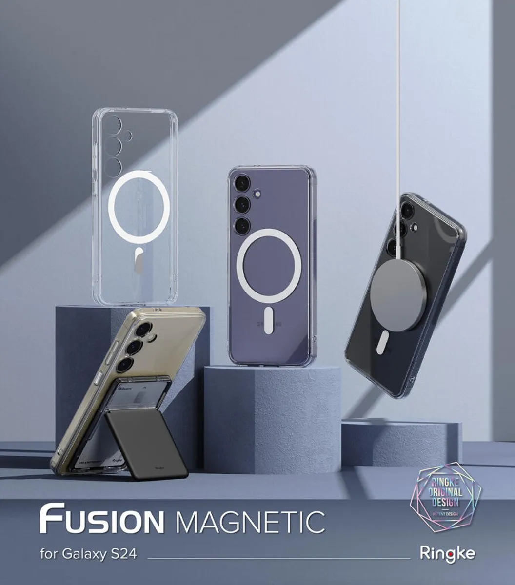 Ringke Fusion Magnetic Hoesje Samsung Galaxy S24 - Transparant - afbeelding 6 van 6