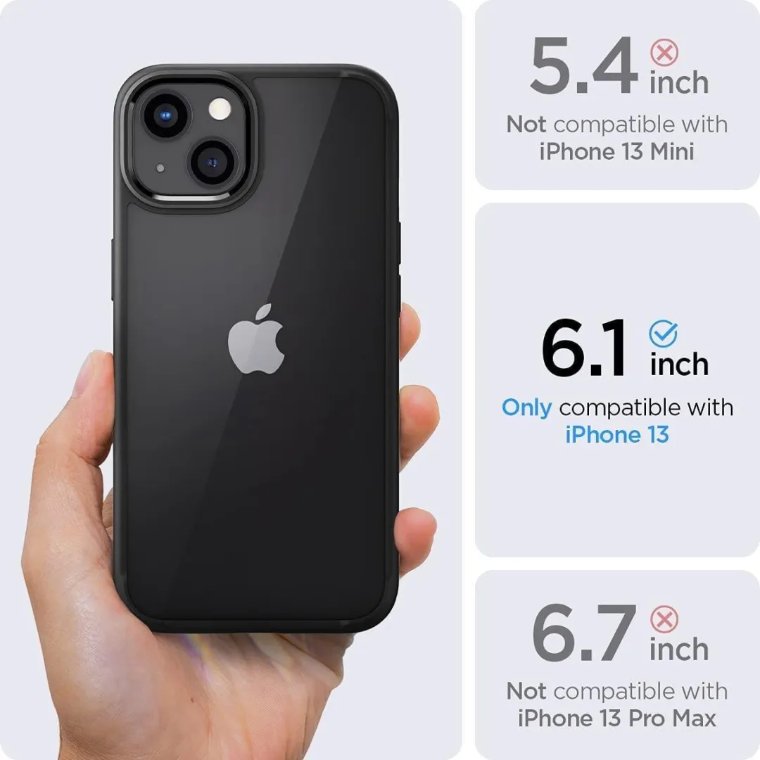 Spigen Ultra Hybrid Air Cushion iPhone 13 Hoesje - Zwart