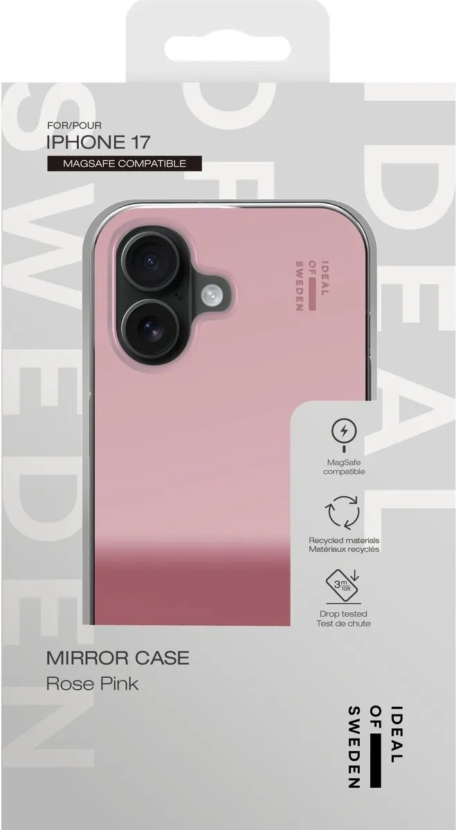 iDeal of Sweden Mirror Case iPhone 17 - Roze - IDMRCMS-I2561-482