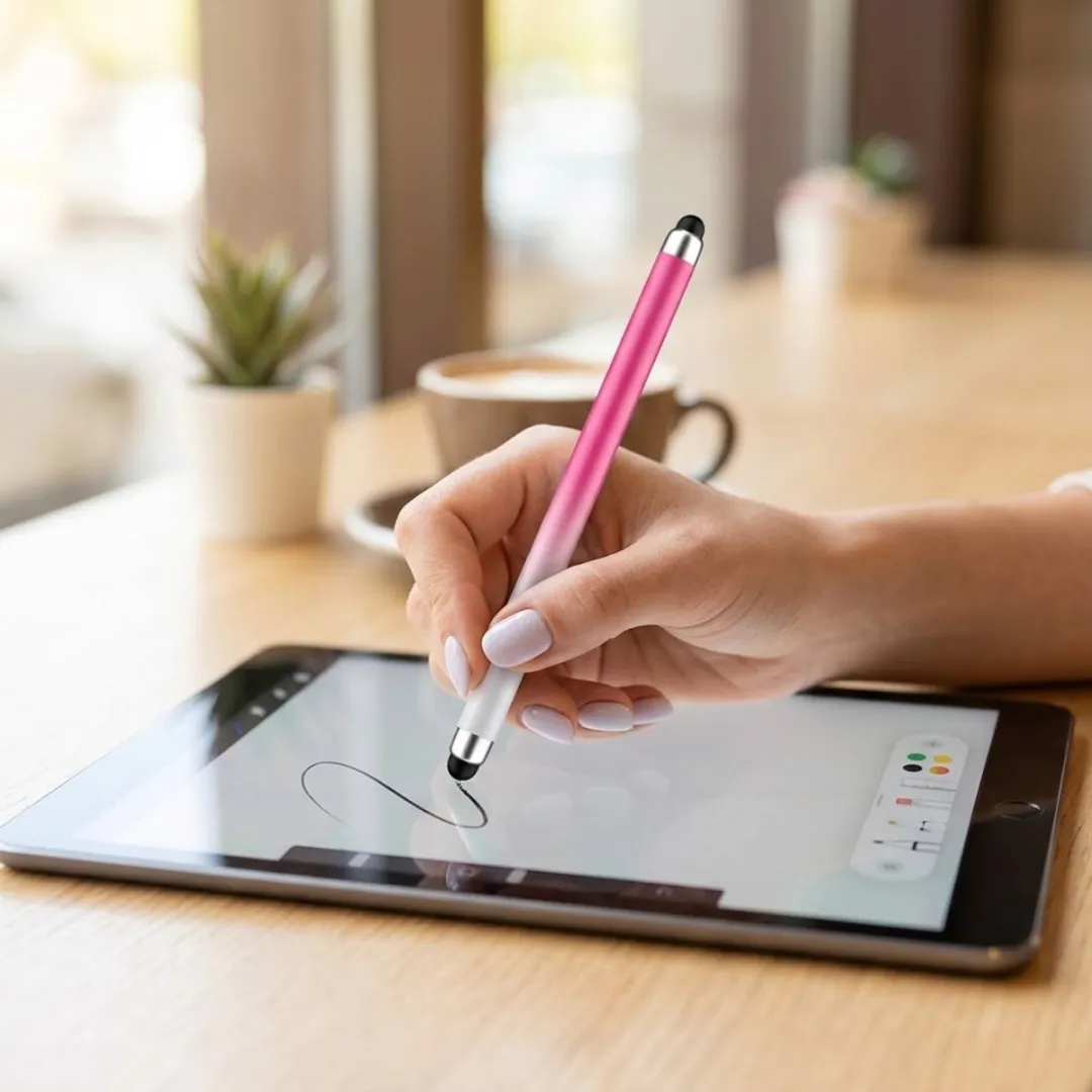 NUVEX Touchscreen Pen Set 3 Stuks - Roze/Geel/Groen