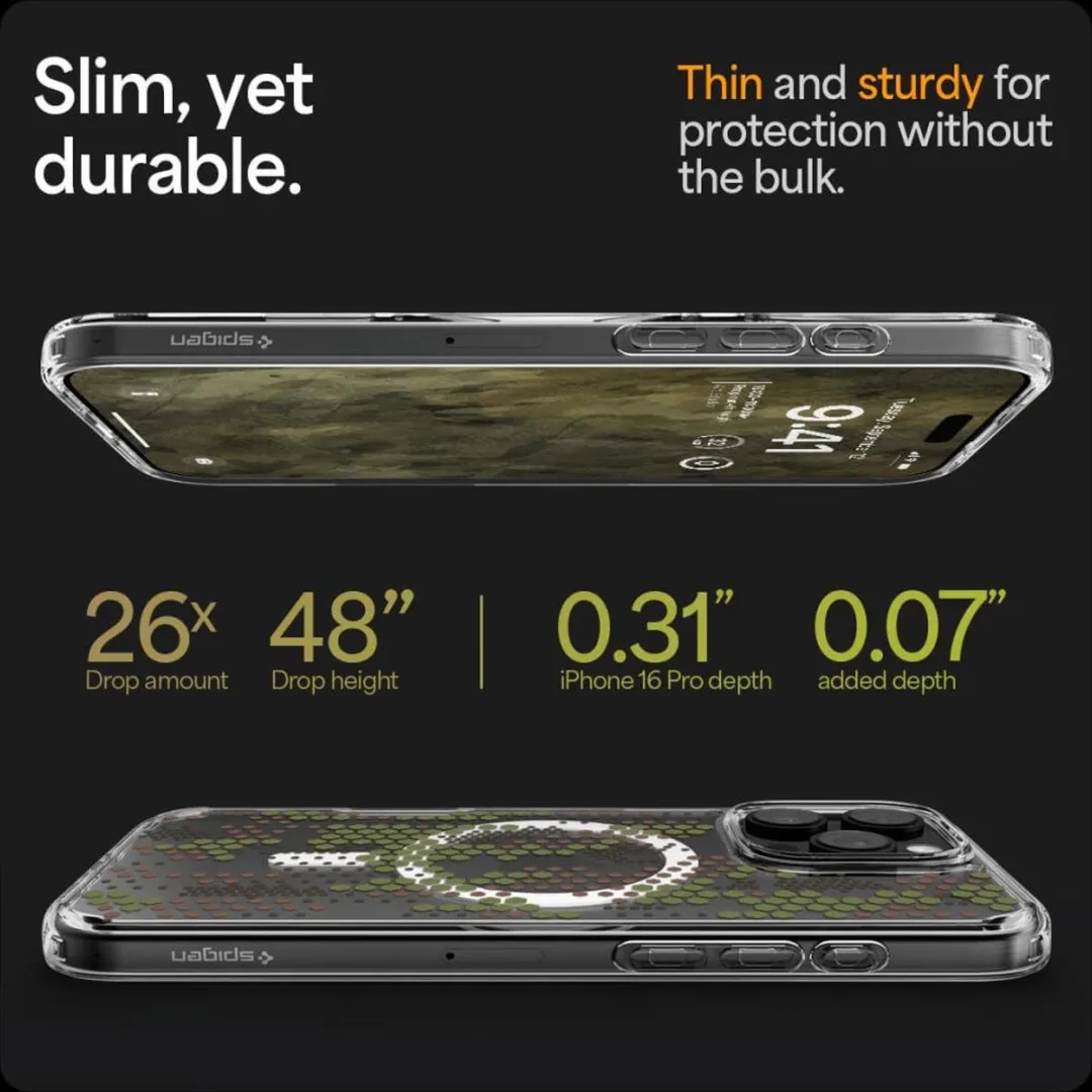 Spigen Ultra Hybrid MagFit Hoesje iPhone 16 Pro - Transparant - afbeelding 6 van 6