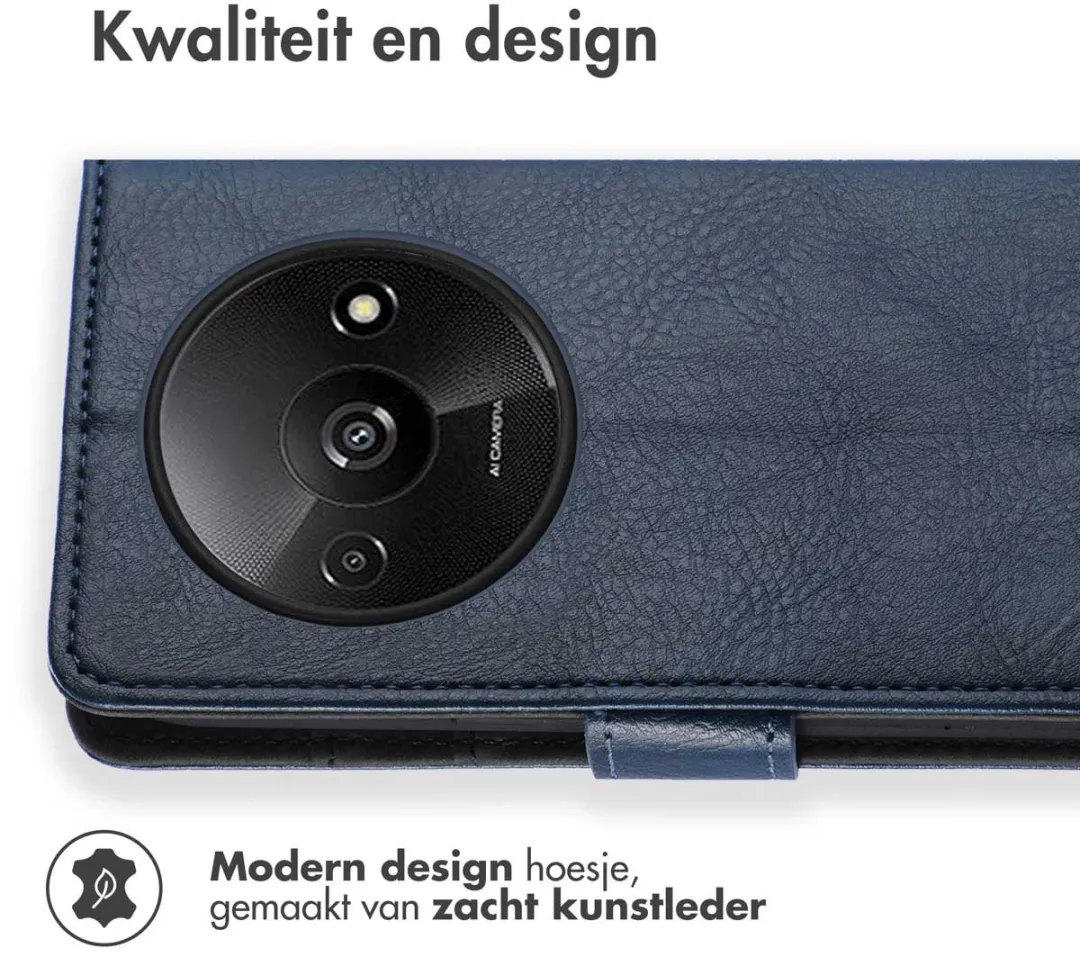 Imoshion Hoesje Xiaomi Redmi A3 - 3 Pasjes - Donkerblauw
