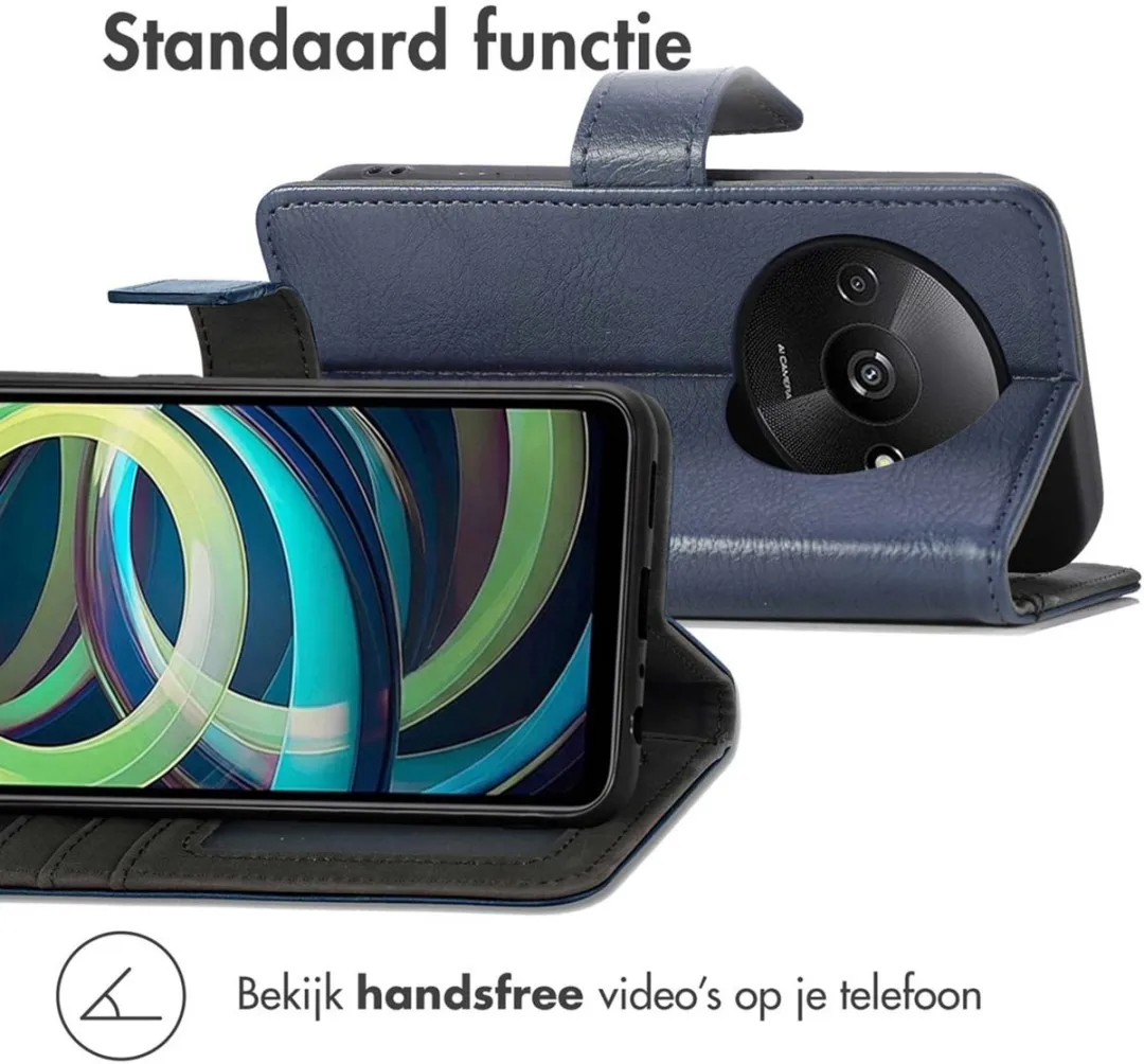 Imoshion Hoesje Xiaomi Redmi A3 - 3 Pasjes - Donkerblauw