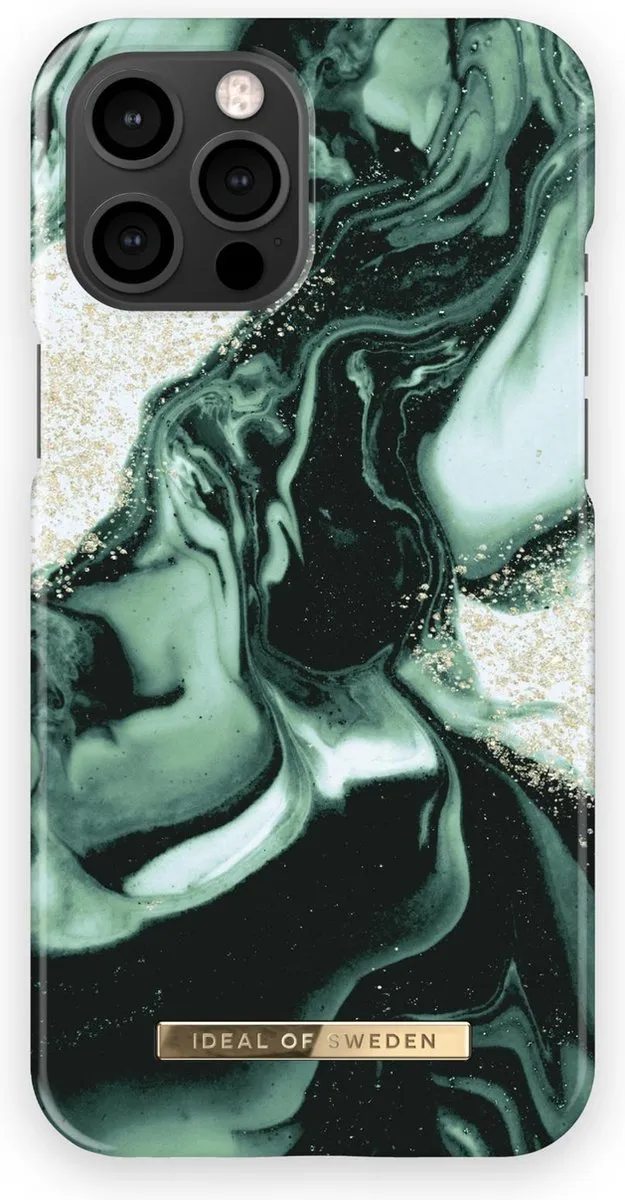 iDeal of Sweden iPhone 13 Pro Max Backcover - Golden Olive Marble