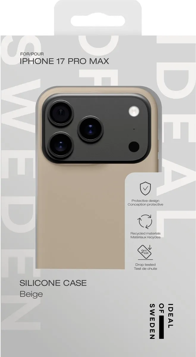 iDeal of Sweden iPhone 17 Pro Max Silicone Hoes - Beige - afbeelding 2 van 5