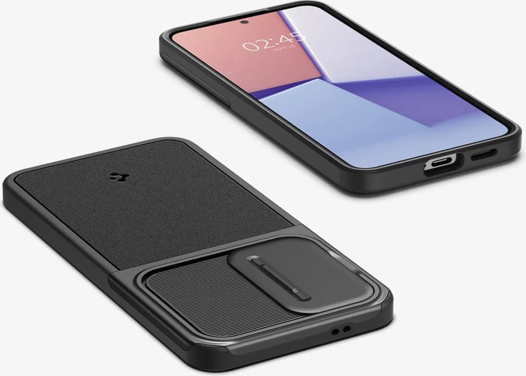 Spigen Optik Armor 12132 Hoesje - Samsung Galaxy S24 - Zwart