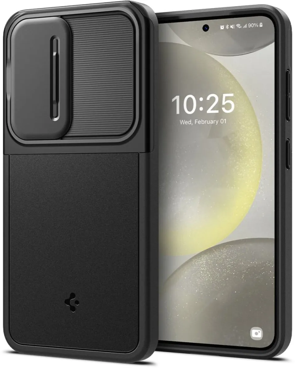 Spigen Optik Armor 12132 Hoesje - Samsung Galaxy S24 - Zwart
