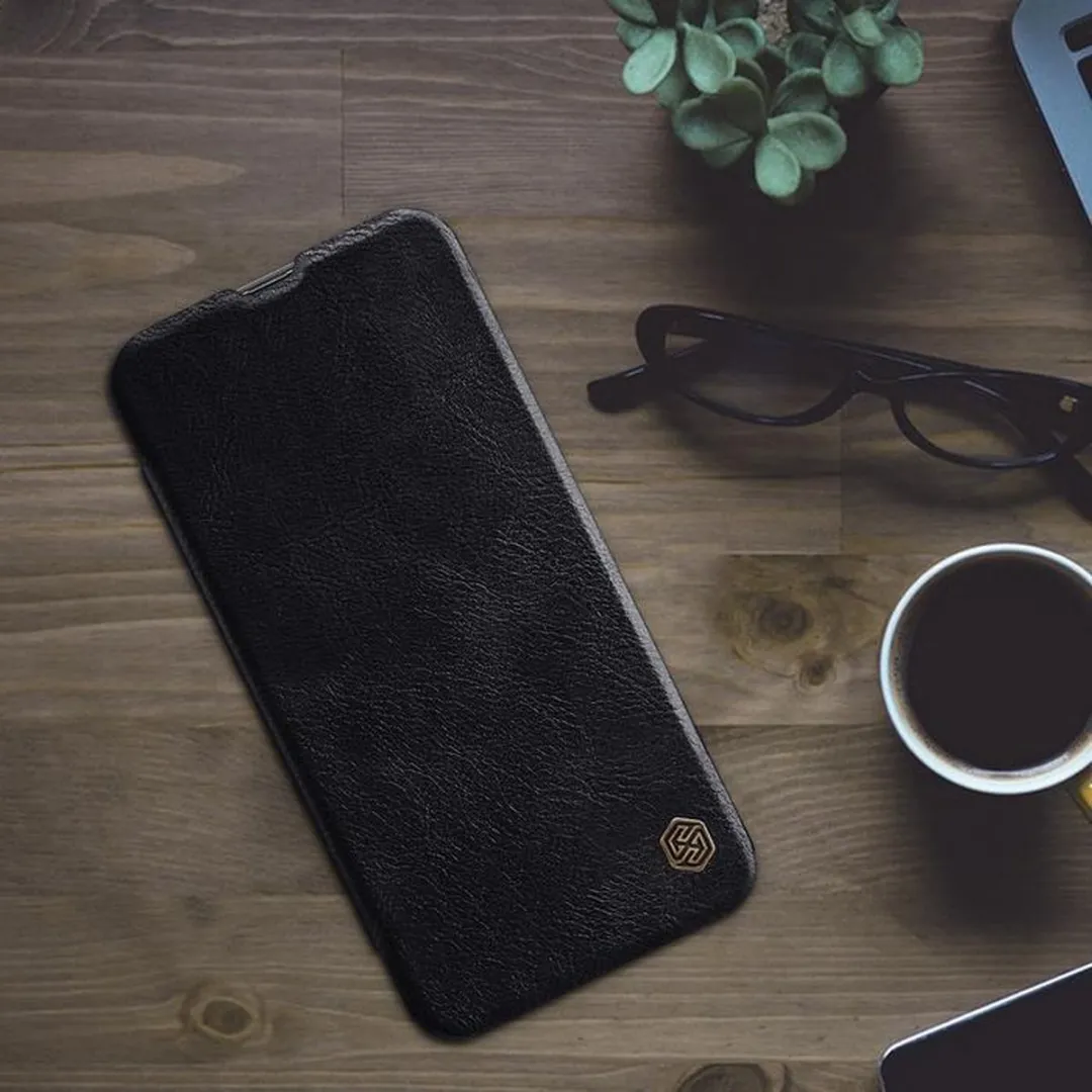 Nillkin Qin PU Leather Book Case Samsung Galaxy A40 - Zwart - afbeelding 4 van 4