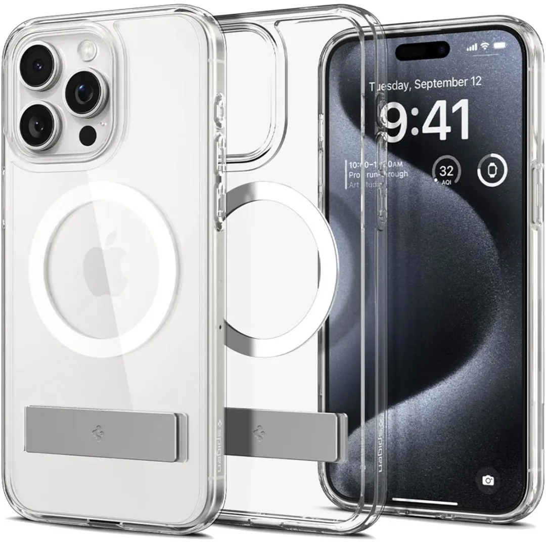 Spigen Ultra Hybrid S MagFit ACS06583 iPhone 15 Pro Max Hoesje - Transparant