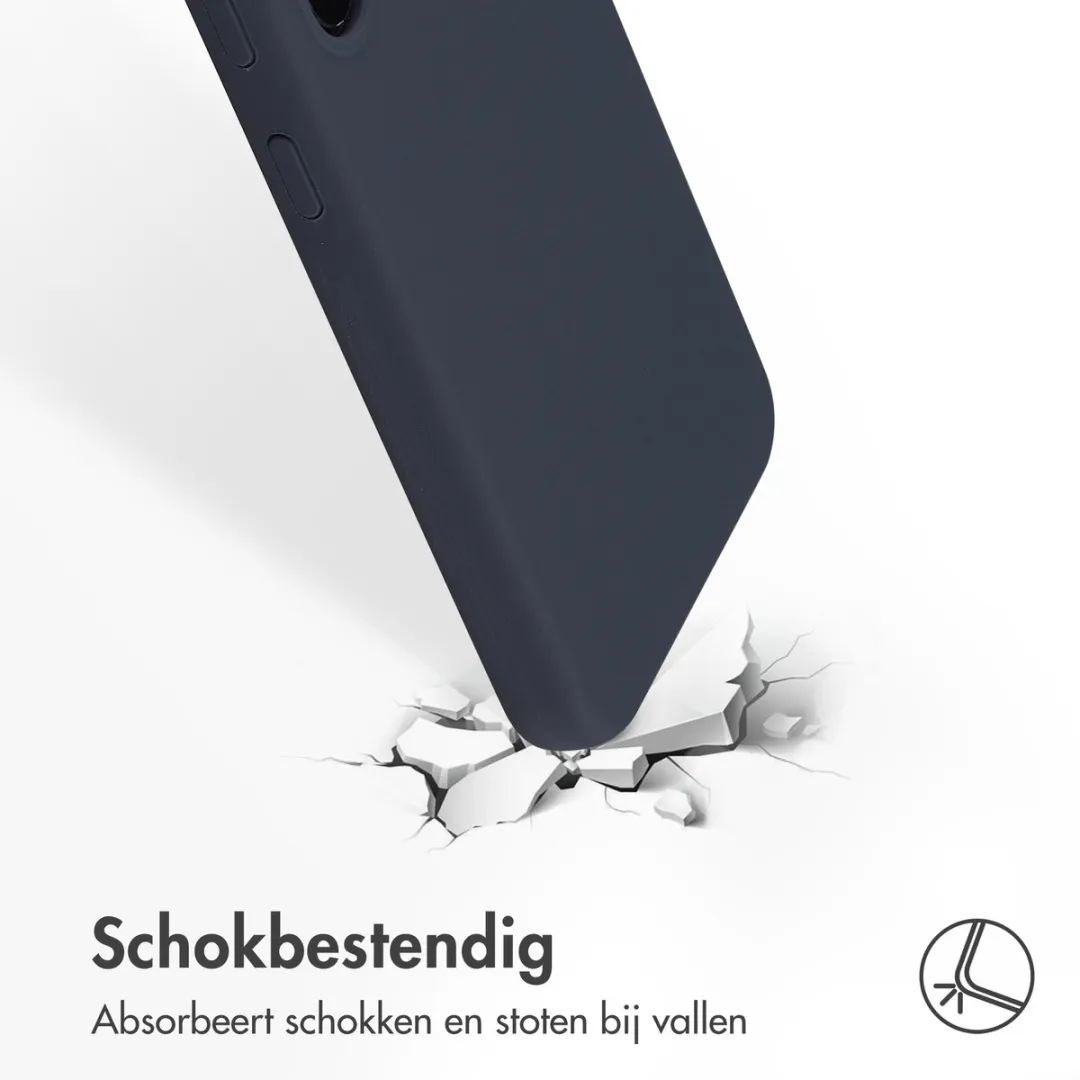 Accezz Hoesje Samsung Galaxy S23 Donkerblauw - Liquid Silicone