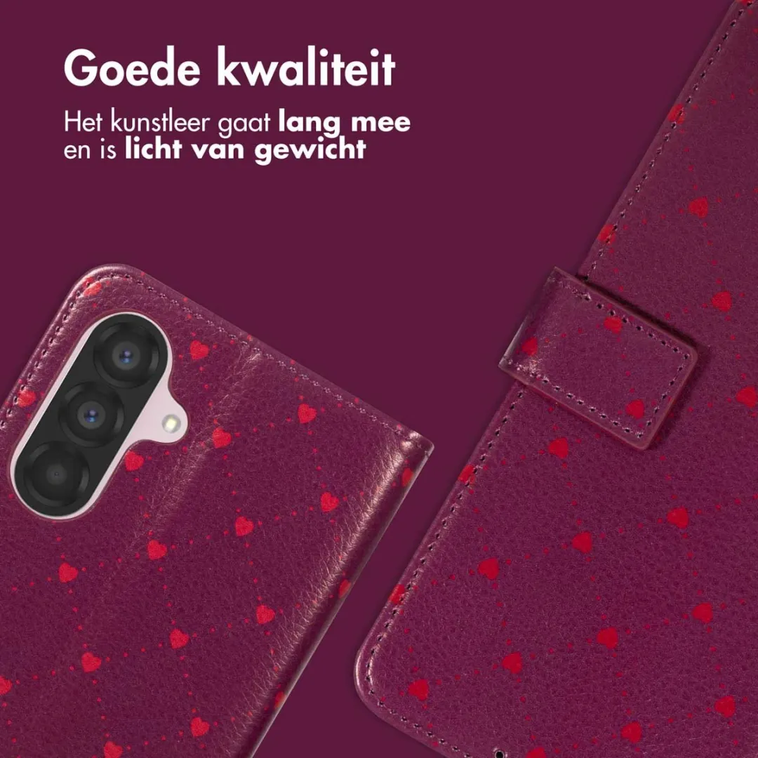 Imoshion Bookcase Hoesje Samsung Galaxy A36 - 3 Pasjes - Rood