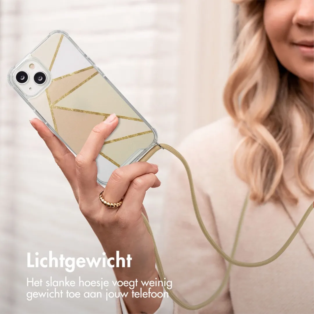 Imoshion iPhone 14 Hoesje - Beige Graphic