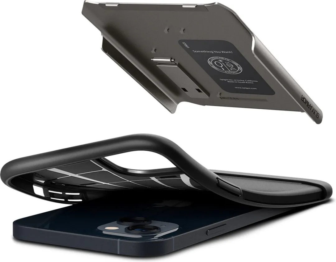 Spigen Slim Armor ACS04658 iPhone 14 Plus Hoesje - Gunmetal - afbeelding 6 van 6