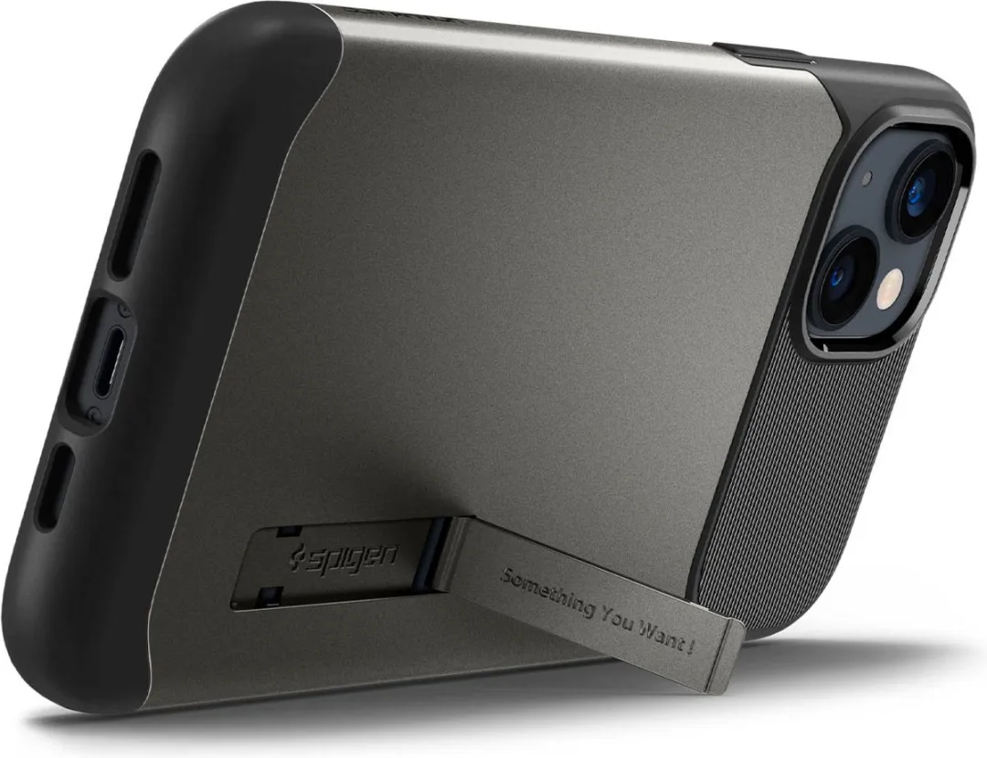 Spigen Slim Armor ACS04658 iPhone 14 Plus Hoesje - Gunmetal