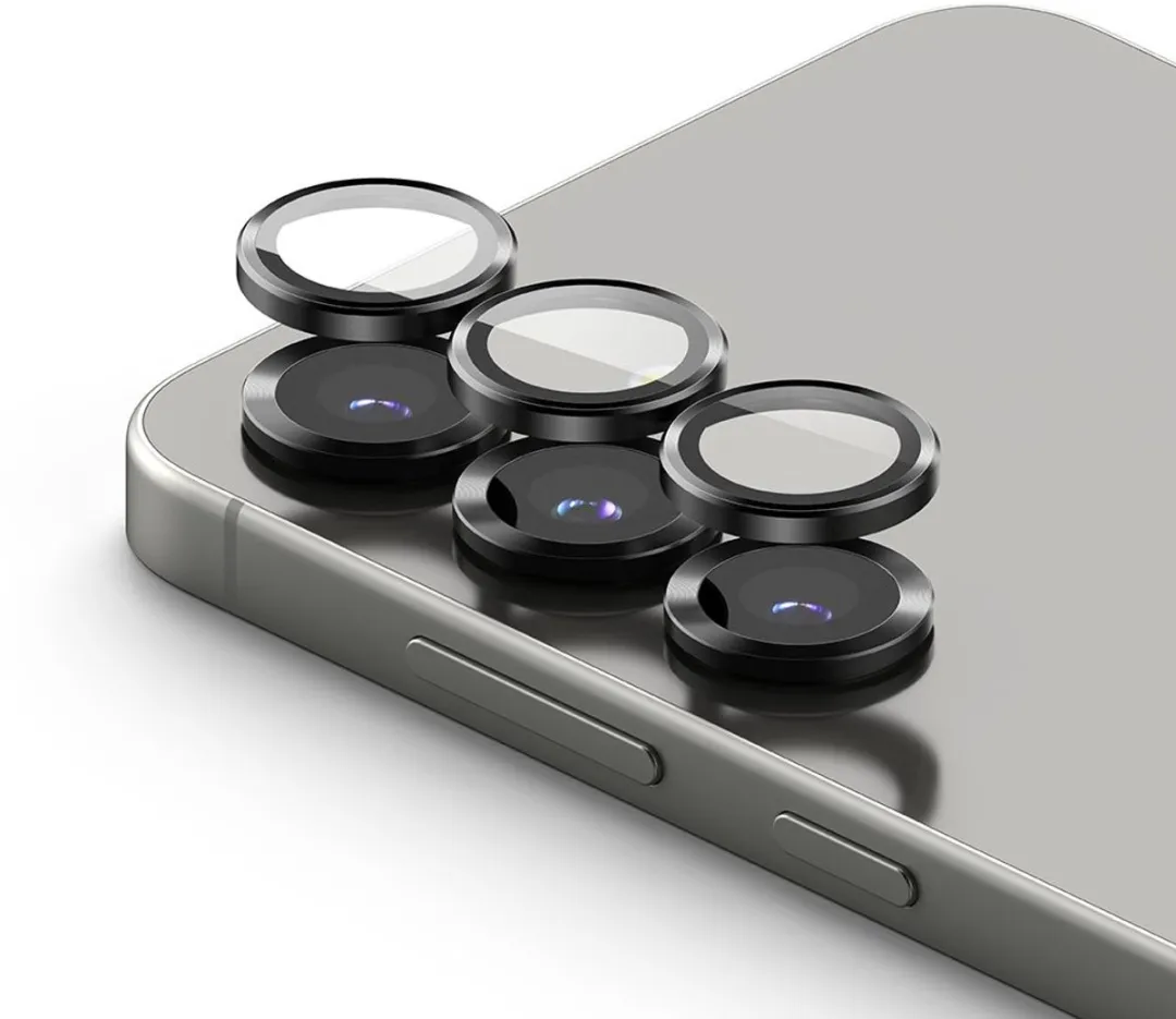 Ringke Frame Glass Camera Beschermer Samsung Galaxy S25+ - 2 Stuks - Zwart