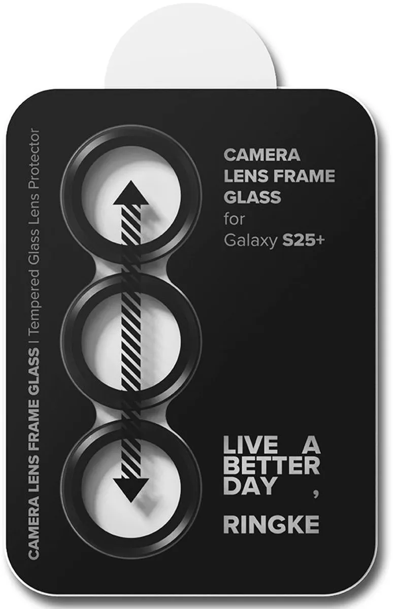 Ringke Frame Glass Camera Beschermer Samsung Galaxy S25+ - 2 Stuks - Zwart