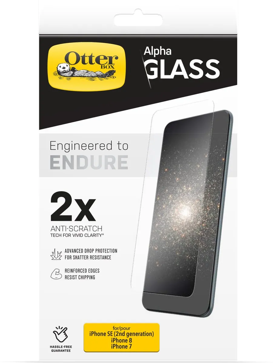 OtterBox Alpha iPhone 7 Screenprotector - Geschikt voor iPhone SE (2022)