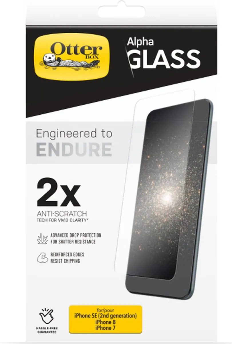 OtterBox Alpha iPhone 7 Screenprotector - Geschikt voor iPhone SE (2022)