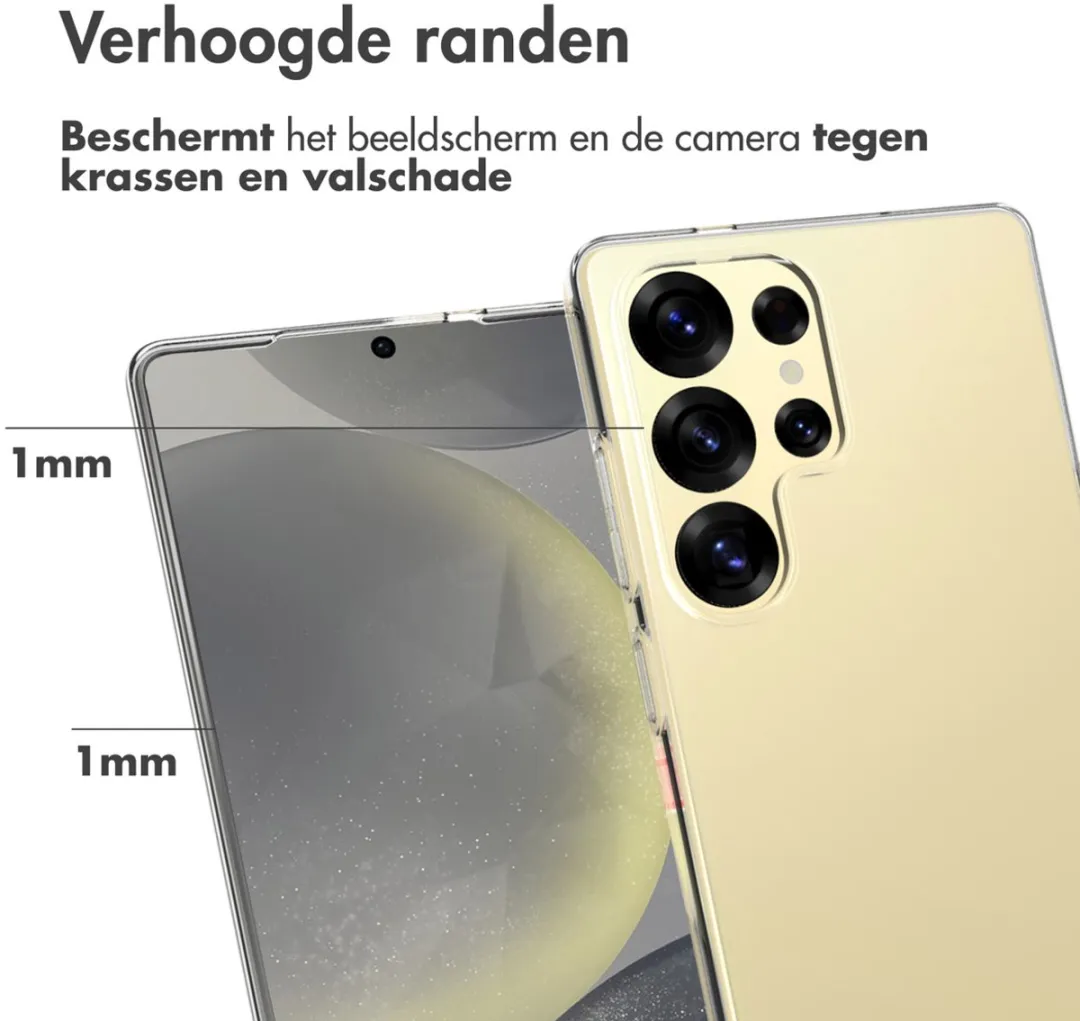 Accezz Hoesje Samsung Galaxy S25 Ultra - Transparant