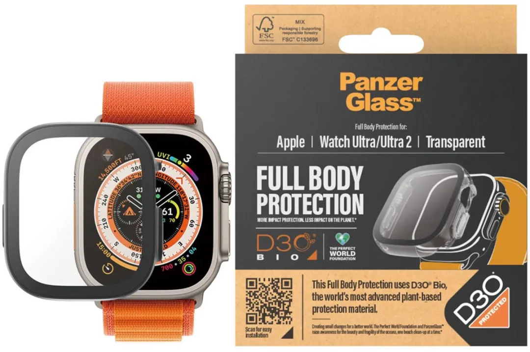 PanzerGlass PZ-3691 Full Body Protector Apple Watch Ultra 49mm - Zwart