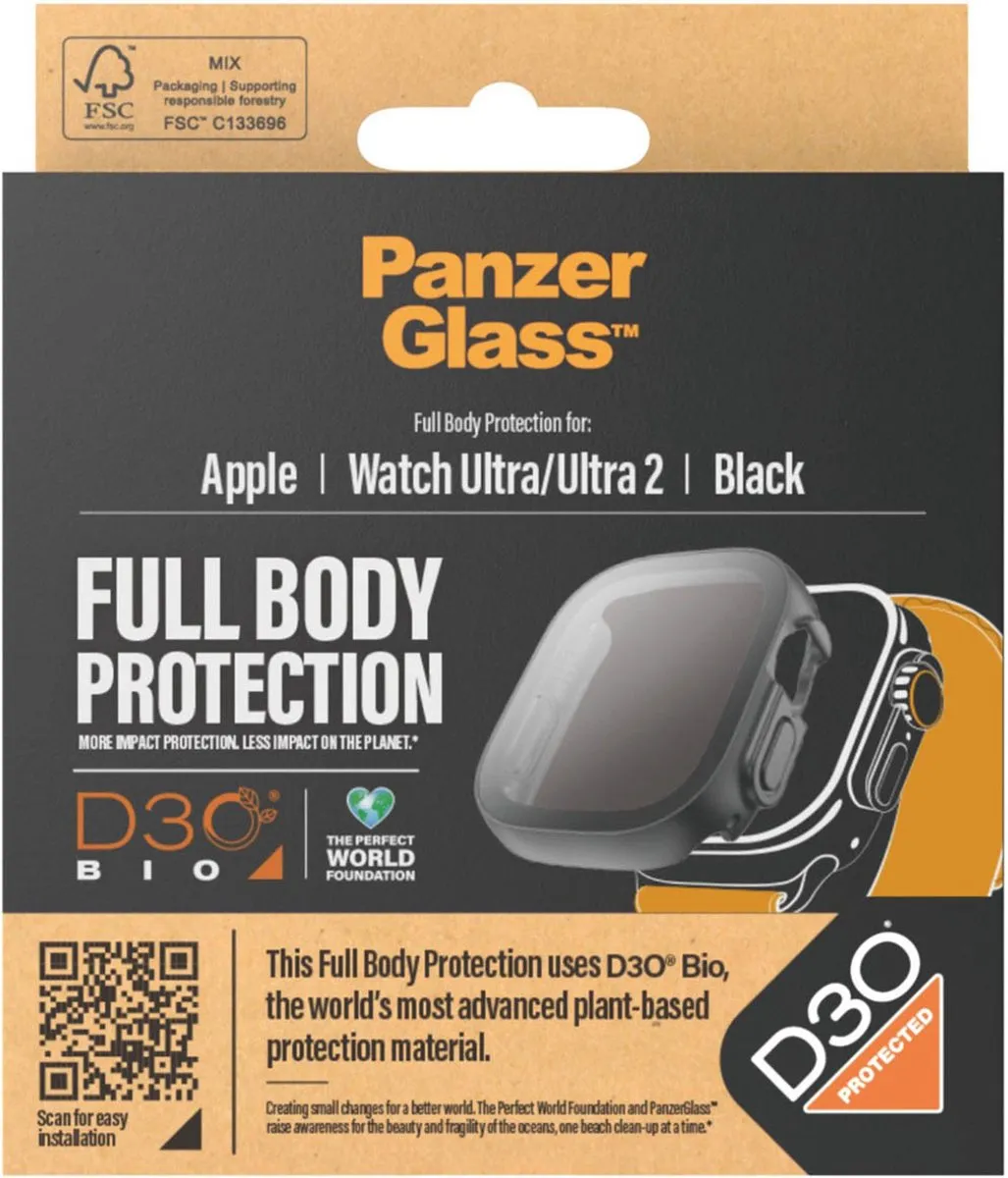 PanzerGlass PZ-3691 Full Body Protector Apple Watch Ultra 49mm - Zwart